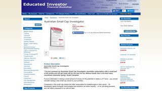 Australian Small Cap Investigator - Educated Investor