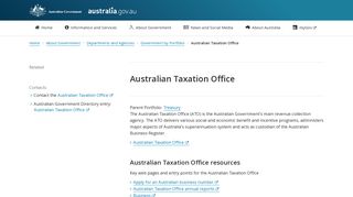 Australian Taxation Office | australia.gov.au