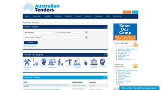 Australian Tenders Search Online - Australian Tenders