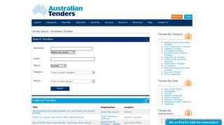 Tender search across Australia - Australian Tenders