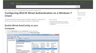 Configuring 802.1X Wired Authentication on a Windows 7 Client ...