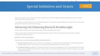 Special Initiatives and Grants | Autism Speaks