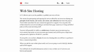 autistici.org - Website hosting