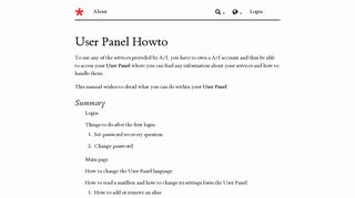 autistici.org - User Panel Howto