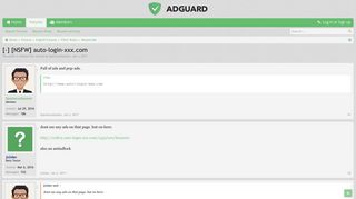 [-] [NSFW] auto-login-xxx.com | AdGuard Forum
