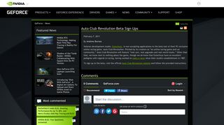 Auto Club Revolution Beta Sign Ups | GeForce