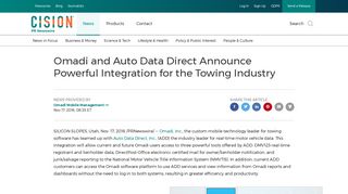 Omadi and Auto Data Direct Announce Powerful Integration for the ...