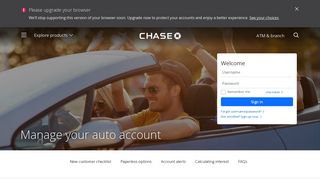 Auto Servicing | Auto Loans | Chase - Chase.com