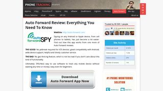 Auto Forward Review for Android & iOS | 2018 ... - Spy Phone app