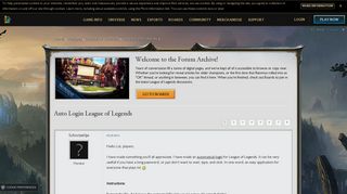 Auto Login League of Legends - League of Legends Community - EUW ...