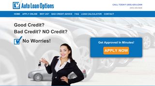Bad Credit Auto Loans and Auto Loan Options - AutoLoanOptions.com