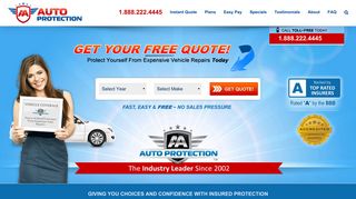 AA Auto Protection: Extended Auto Warranty | Car Warranties