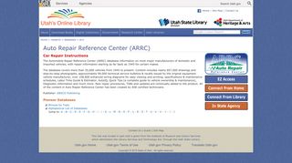 Auto Repair Reference Center - Utah's Online Library - Utah.gov