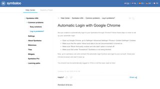 Automatic Login with Google Chrome