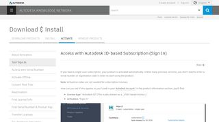 Access with Autodesk ID-based Subscription (Sign In) | Download ...