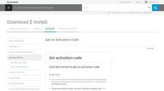 Get an Activation Code | Download & Install | Autodesk Knowledge ...
