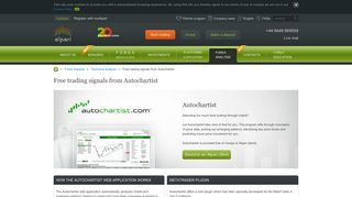 Autochartist: free trading signals, online technical analysis of the Forex ...