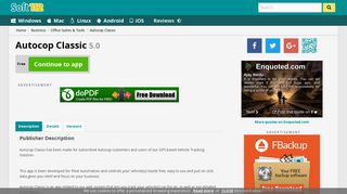 Autocop Classic 5.0 Free Download
