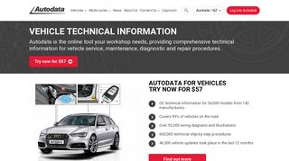 Technical Vehicle Information | Autodata | Australia