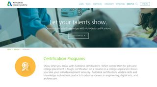 Certification Programs - Autodesk Design Academy