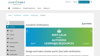 Autodesk Certifications :: Certiport