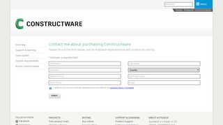 Contact me about purchasing Constructware - Autodesk