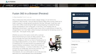 Fusion 360 in a Browser (Preview) - Fusion 360 Blog - Autodesk