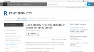 Open Energy Analysis Results in Green Building Studio - Autodesk ...