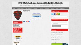 Member Login ~ 2018 CMA Fest Autograph Signing and Meet and ...
