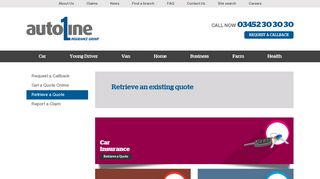 Retrieve a Quote - Autoline Insurance Group