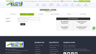 Member Login | Auto Link Holdings LLC - Auto Link Japan