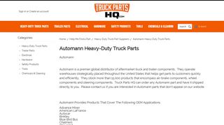 Automann Aftermarket Heavy-Duty Truck Parts - Truck Parts HQ