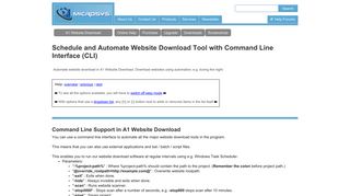 Schedule and Automate Website Download Tool with Command Line ...