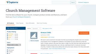 Best Church Management Software | 2019 Reviews of the Most ...