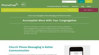 Automated Church & Congregation Calling System |PhoneTree