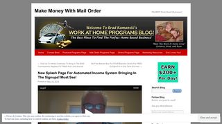 New Splash Page For Automated Income System Bringing In The ...