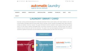 Laundry Card for Smart Card Laundry Machines | Automatic Laundry