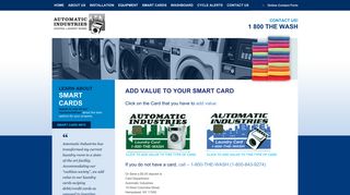 Automatic Industries :: Add Value to Your Smart Card