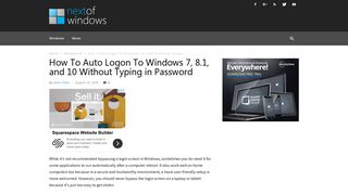 How To Auto Logon To Windows 7, 8.1, and 10 Without Typing in ...