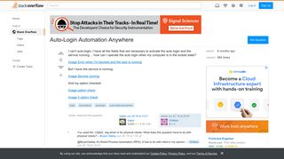 Auto-Login Automation Anywhere - Stack Overflow