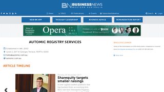 Automic Registry Services | Business News