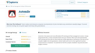 Automile Reviews and Pricing - 2019 - Capterra