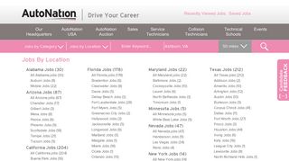 Jobs by Location at AUTONATION - AutoNation careers