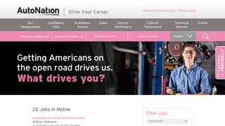What drives you? Search jobs in Mobile at ... - AutoNation careers