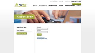 Account Login - All Med Medical Supply