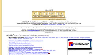 AUTOPEDIA® - The AUTOmotive encycloPEDIA - the first Internet ...