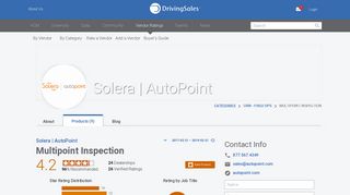 Solera | AutoPoint Multipoint Ratings & Reviews | DrivingSales Vendor ...