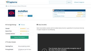 AutoRec Reviews and Pricing - 2019 - Capterra