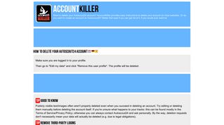 Delete your Autoscout24 account | accountkiller.com