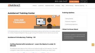 Online Training | AutoServe1